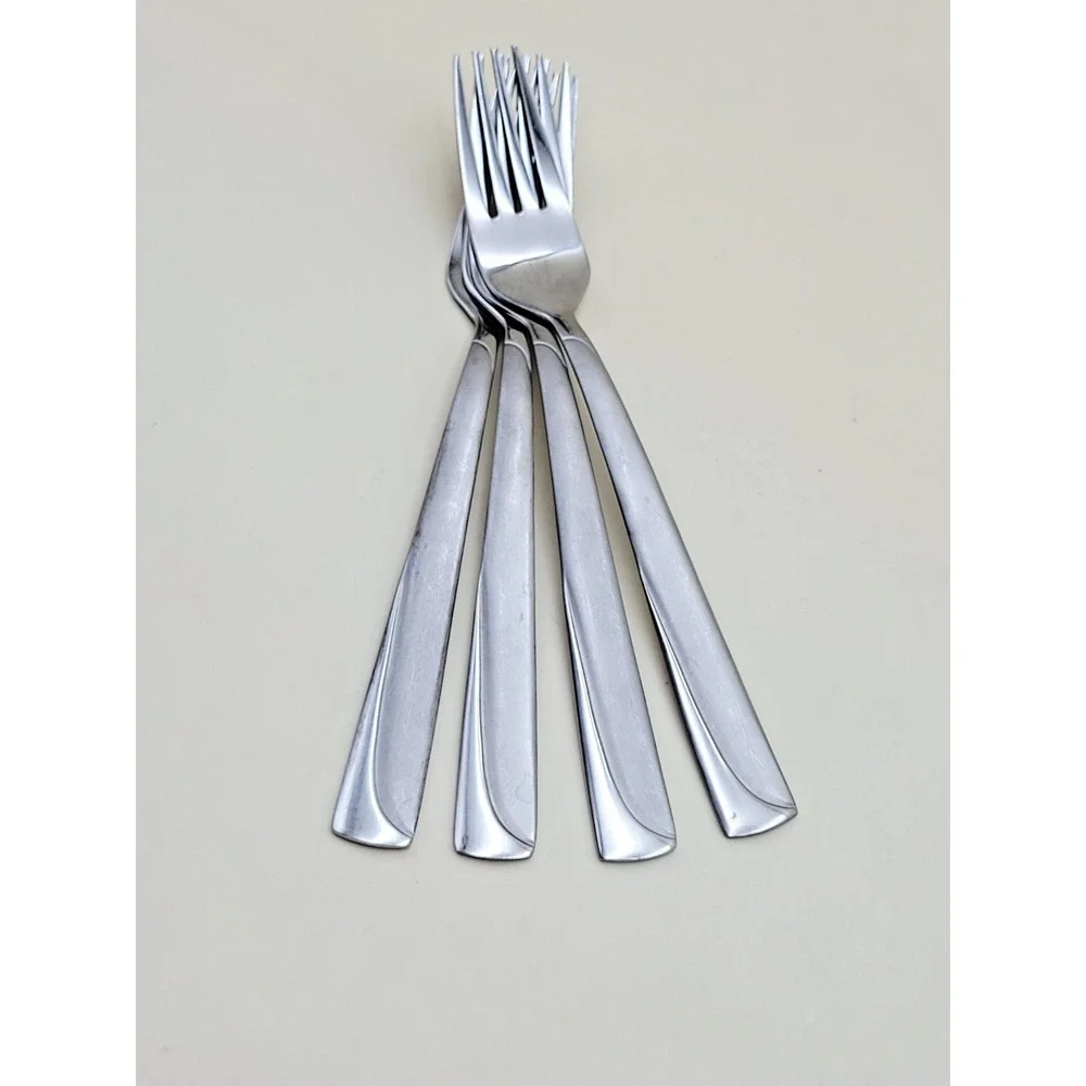 Set of 4 Oneida MADELINE Salad Fork Stainless Steel Flatware